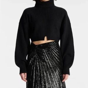 A.L.C. Black Merino Wool Sweater